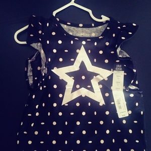 Black, pink, and silver girl's top